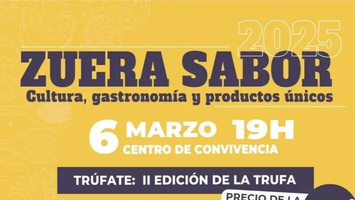 Cartel de la cata de trufa de Zuera Sabir 2025.