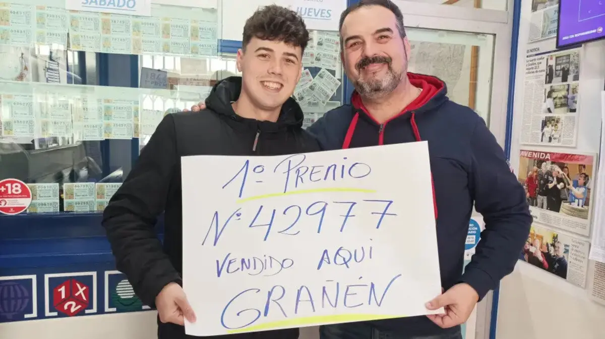Gra&ntilde;en se lleva el gran premio de la Loter&iacute;a: 60.000 euros por boleto