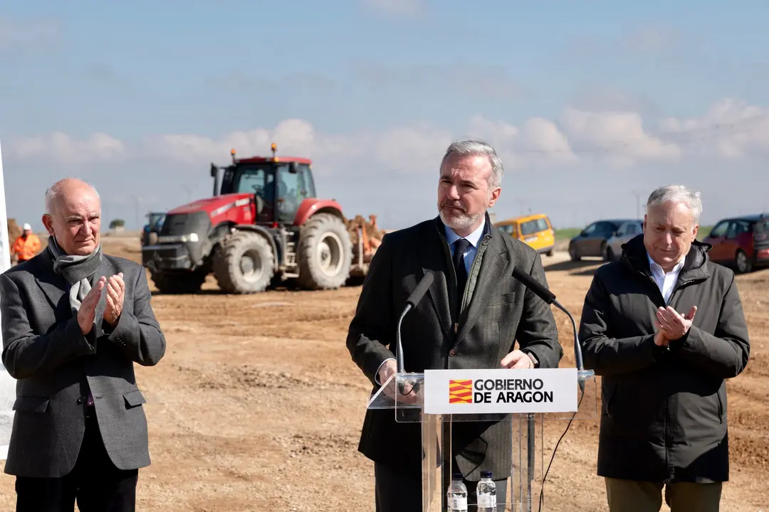 El presidente de Arag&oacute;n, Jorge Azc&oacute;n, en un acto