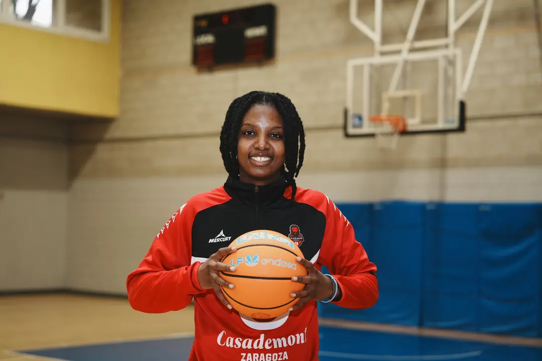 Brianna Fraser, jugadora de Casademont Zaragoza / &Aacute;lvaro Calvo para Hoy Arag&oacute;n