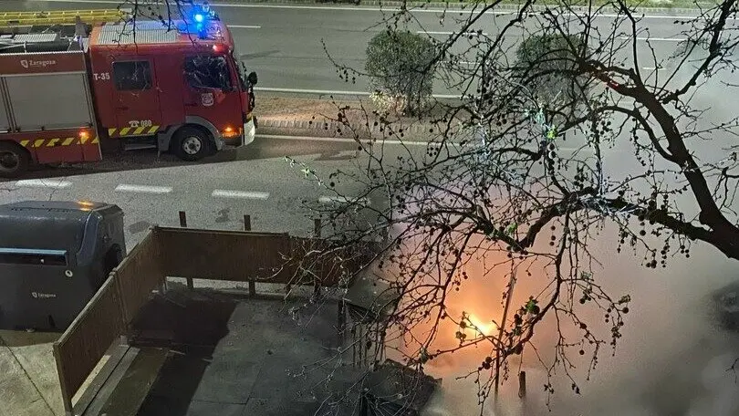Quema en Ces&aacute;reo Alierta. H.A