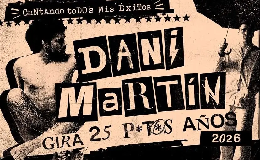 Cartel de la gira '25 pts a&ntilde;os'.