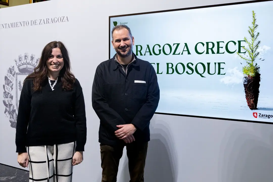 Presentaci&oacute;n de los datos de plantaciones del Bosque de los Zaragozanos en su cuarta campa&ntilde;a de plantaciones. / AZ