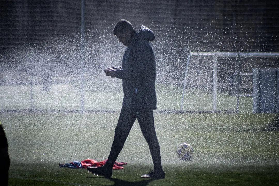 Antonio Hidalgo durante un entrenamiento / SD Huesca