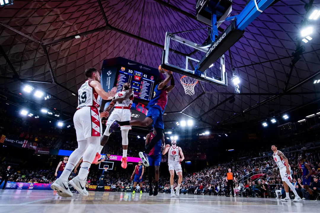 Imagen del duelo entre el Barcelona y Casademont Zaragoza / Bar&ccedil;a Basket