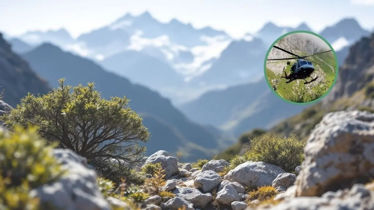 La peligrosa cara del Moncayo, lugar del accidente