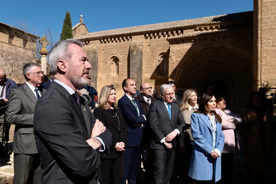 El Gobierno de Arag&oacute;n visita el Monasterio de Sijena./ Fabi&aacute;n Sim&oacute;n