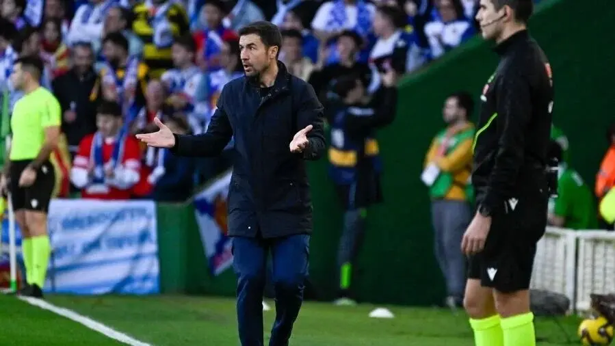 Gabi durante el Racing de Santander - Real Zaragoza / LaLiga