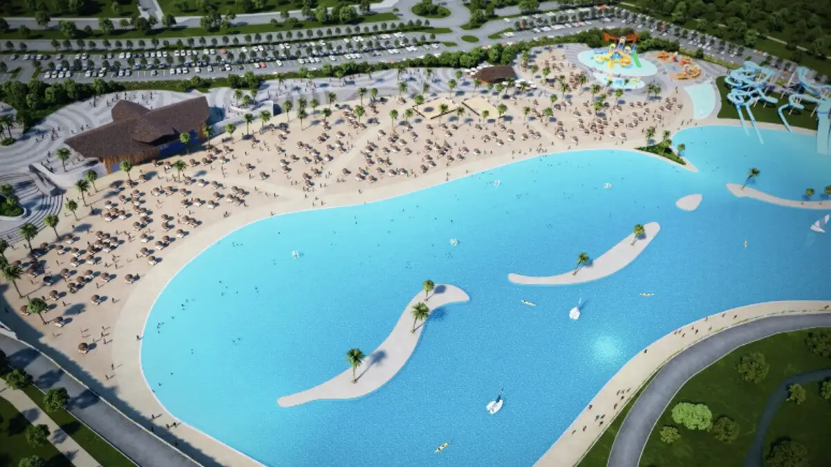 La playa artificial m&aacute;s grande de Europa est&aacute; a un paso de Zaragoza
