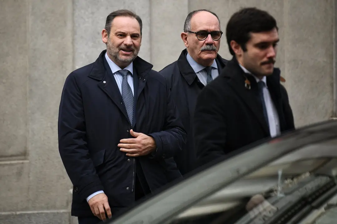 El exxministro Jos&eacute; Luis &Aacute;balos a la salida del Tribunal Supremo