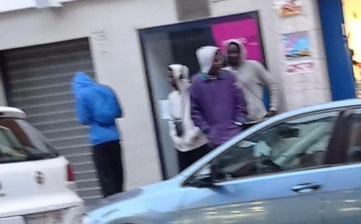 Imagen de algunos de los migrantes de Sabi&ntilde;&aacute;nigo /Cedida a H.A.