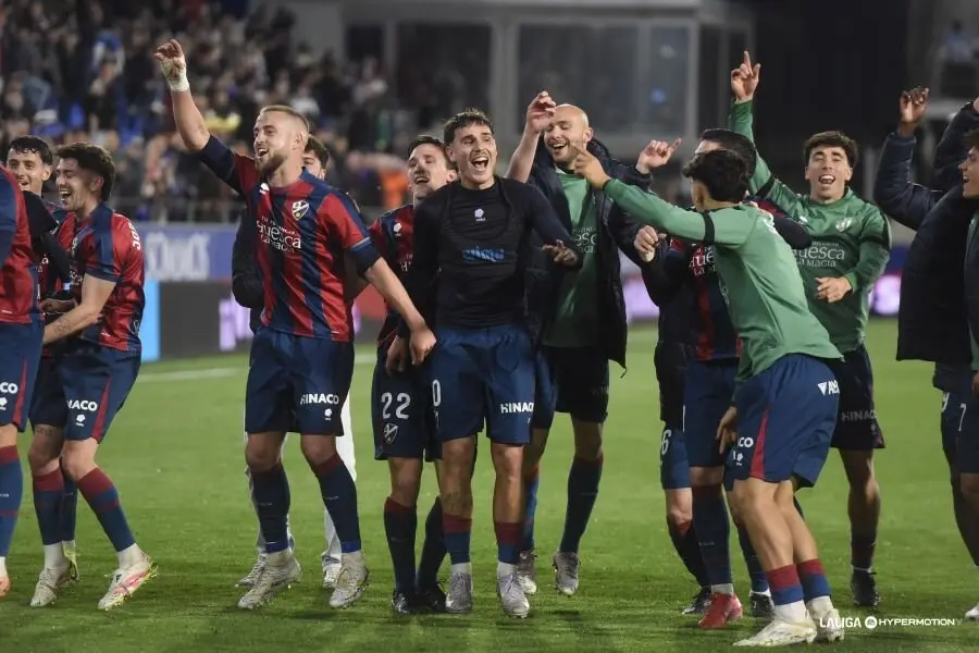 Celebraci&oacute;n de la SD Huesca en El Alcoraz / LaLiga