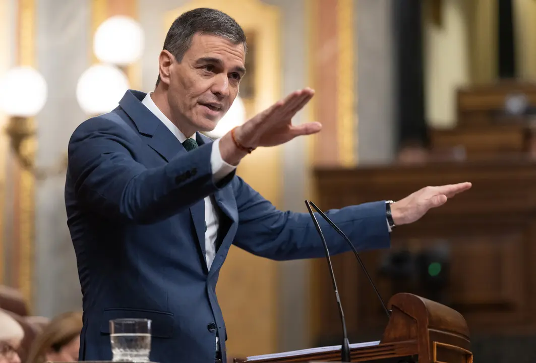 El presidente del Gobierno, Pedro S&aacute;nchez, en el Congreso de los Diputadois