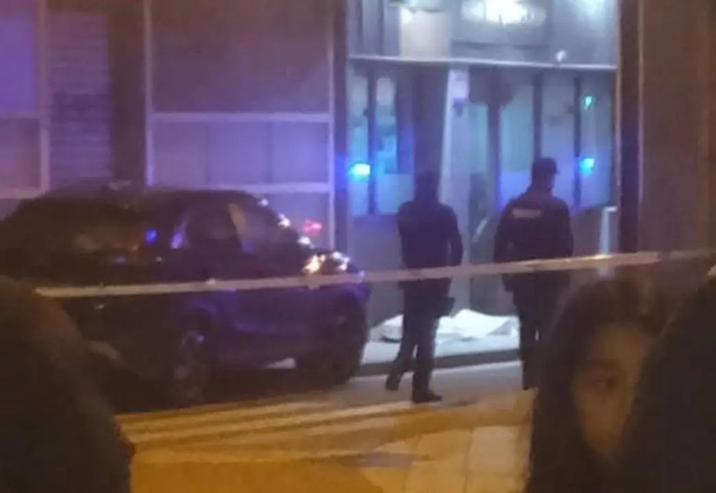 Lugar del homicidio, calle San Rafael