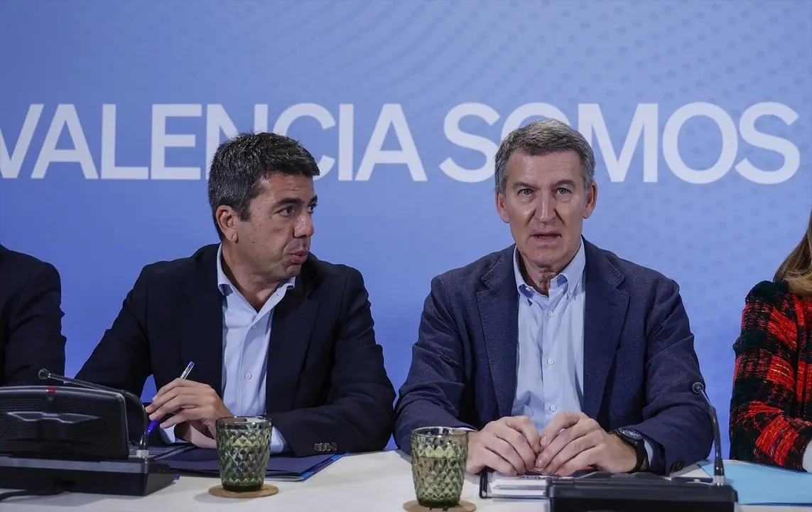El PSOE pide el listado de llamadas entre Feij&oacute;o y Maz&oacute;n el d&iacute;a de la DANA