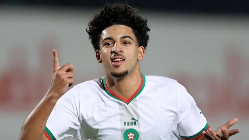 Ismail El Aoud con Marruecos / Valencia CF