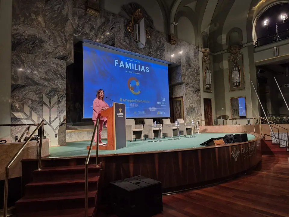 La consejera de Bienestar Social, Carmen Sus&iacute;n, en el I Congreso de Familias