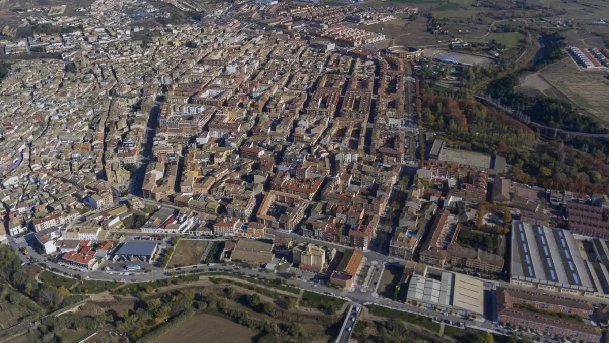 Vista a&eacute;rea de Ejea de los Caballeros