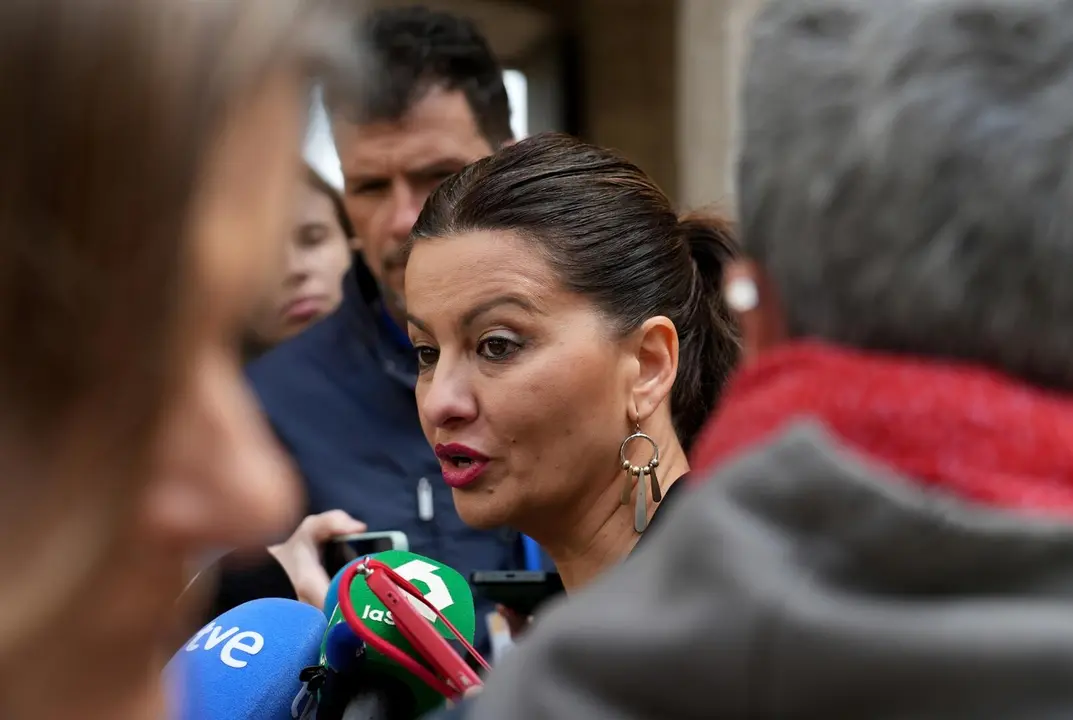 La ministra de Juventud e Infancia, Sira Rego, ofrece declaraciones a los medios en la Comunitat Valenciana, a 11 de abril de 2025, en Valencia, Comunitat Valenciana (Espa&ntilde;a). - Eduardo Manzana - Europa Press