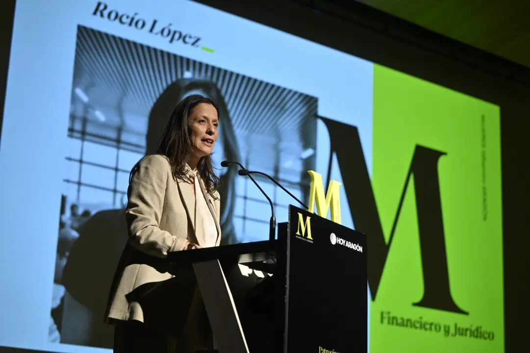 Roc&iacute;o L&oacute;pez en la gala de los Premios Mujeres Influyentes de Arag&oacute;n. /Marcos Cebri&aacute;n para HOY ARAG&Oacute;N