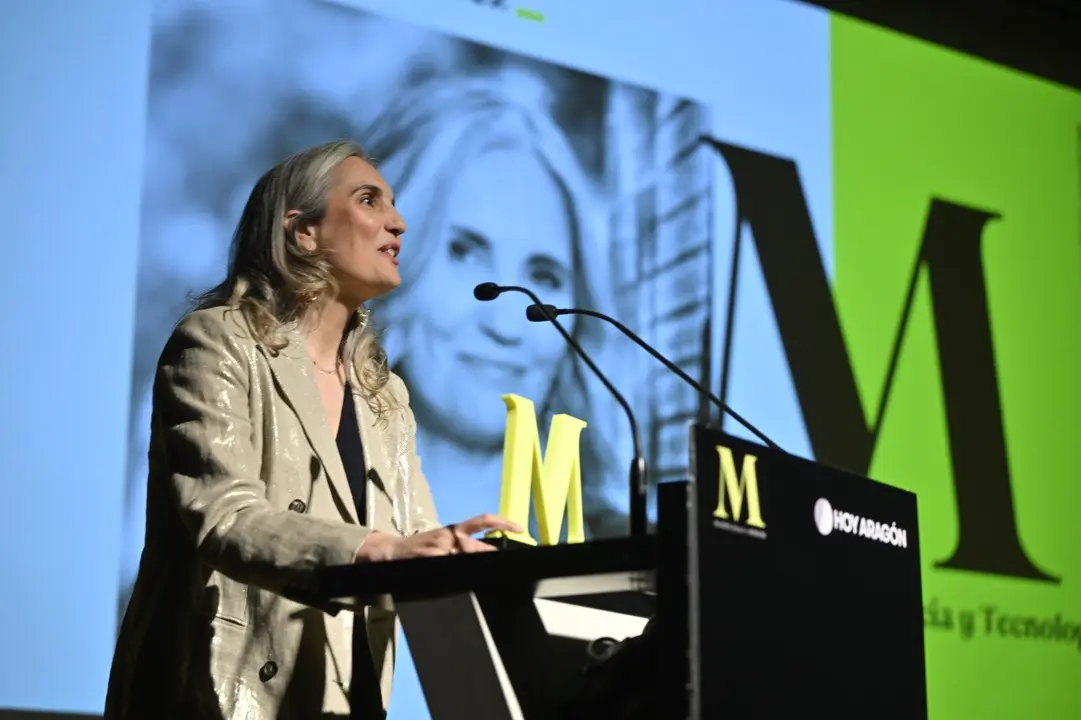 Mar&iacute;a Fern&aacute;ndez galardonada en los Premios Mujeres Influyentes de Arag&oacute;n 2025. /Marcos Cebri&aacute;n para HOY ARAG&Oacute;N