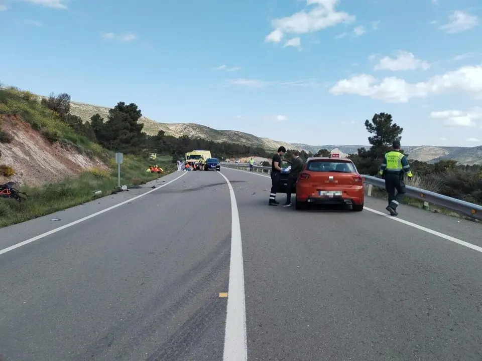 Accidente en Gargallo, Teruel: Muere un motorista y el otro conductor da positivo en coca&iacute;na ./ Europa Press
