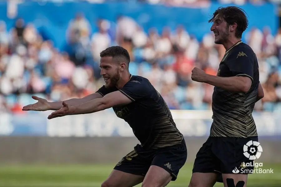 Iv&aacute;n Calero, goleador del Alcorc&oacute;n ante el Real Zaragoza / LaLiga