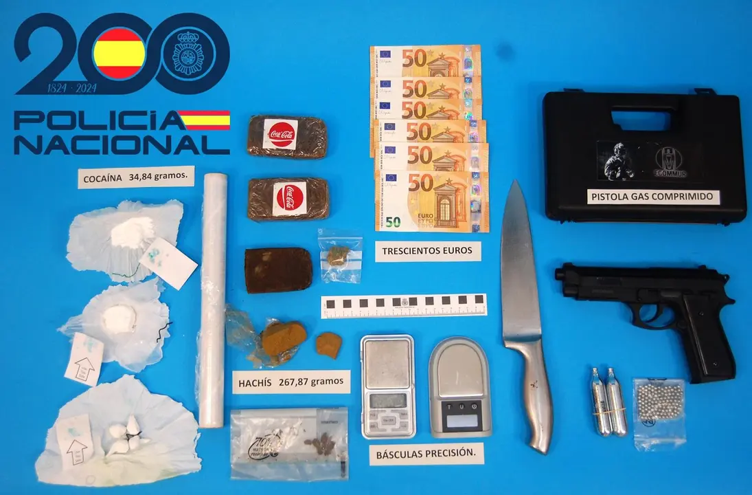 Efectos intervenidos en la operaci&oacute;n antidroga de la Polic&iacute;a Nacional. - POLIC&Iacute;A NACIONAL.