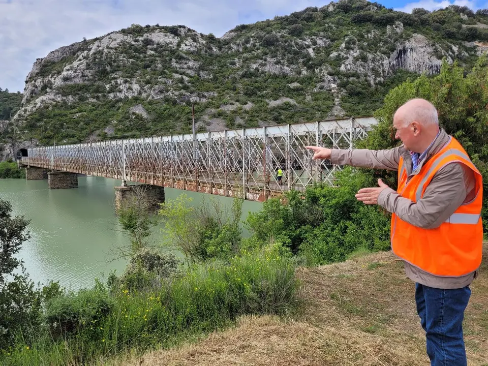 Miguel &Aacute;ngel Arminio ha anunciado un segundo puente sobre el embalse que permitir&aacute; salvar el actual de 1912. - GOBIERNO DE ARAG&Oacute;N