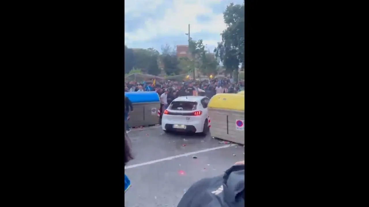Momento del accidente.