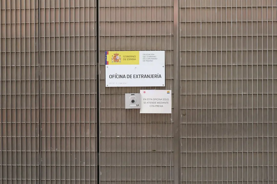 Fachada de la Oficina de Extranjer&iacute;a de la calle de Silva, a 19 de febrero de 2025, en Madrid (Espa&ntilde;a). / EP
