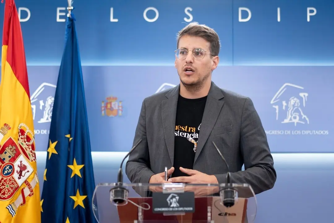 El representante de CHA por Sumar en el Congreso de los Diputados, Jorge Pueyo.