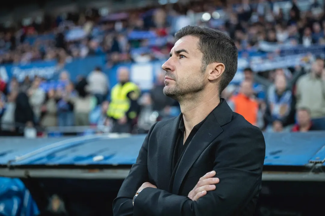 Gabi con el Real Zaragoza / MARCOS CEBRI&Aacute;N