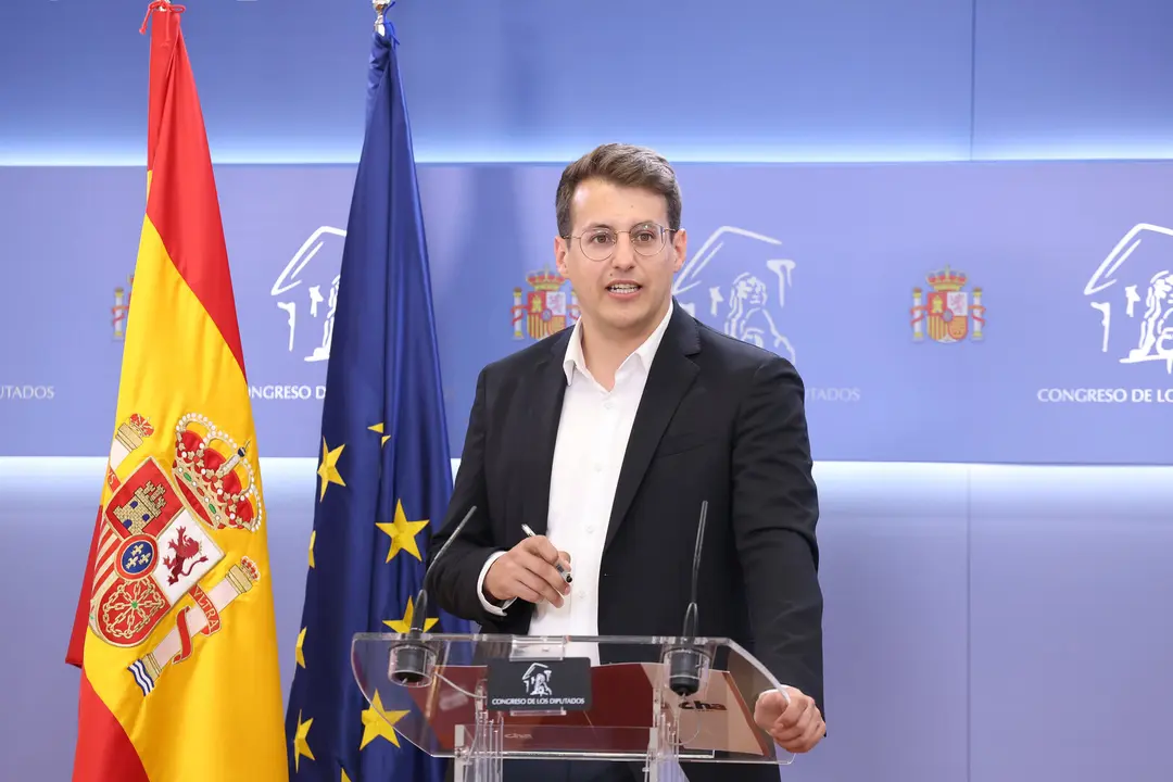 El diputado de CHA, Jorge Pueyo, en el Congreso de los Diputados