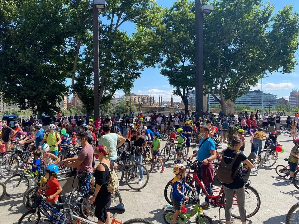 Bicicletada escolar, 2022 ./ Ayuntamiento de Zaragoza