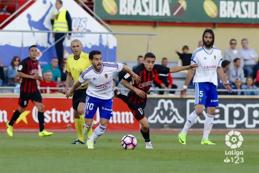 Imagen del partido entre el Reus y el Real Zaragoza / LaLiga