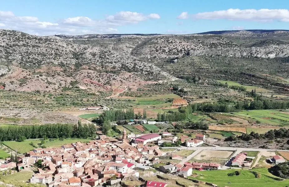 Vista a&eacute;rea de Berge. / AYUNTAMIENTO DE BERGE