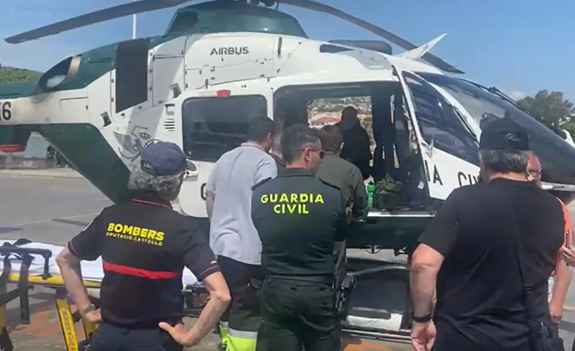 Momentos despu&eacute;s del rescate.