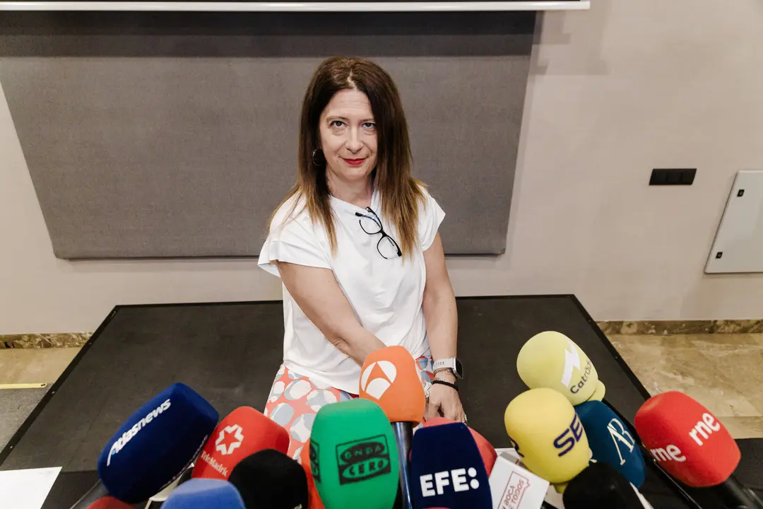 EuropaPress_6773436_exmilitante_socialista_leire_diez_rueda_prensa_hotel_novotel_junio_2025