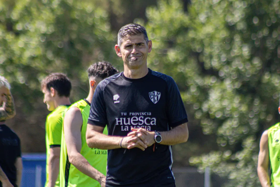 Antonio Hidalgo durante un entrenamiento / SD Huesca