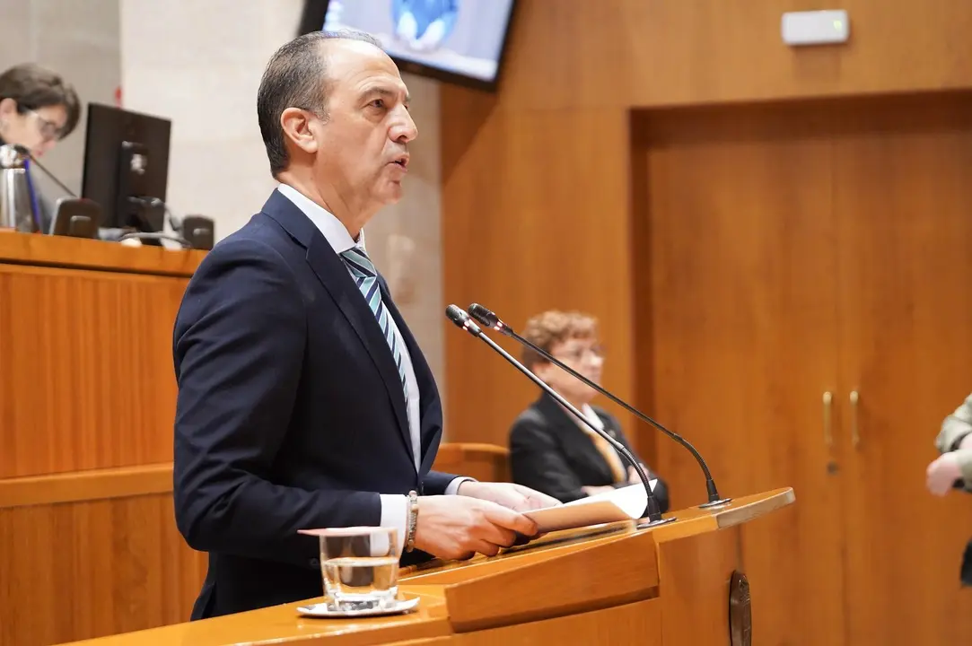 El consejero de Sanidad, Jos&eacute; Luis Bancalero, en las Cortes