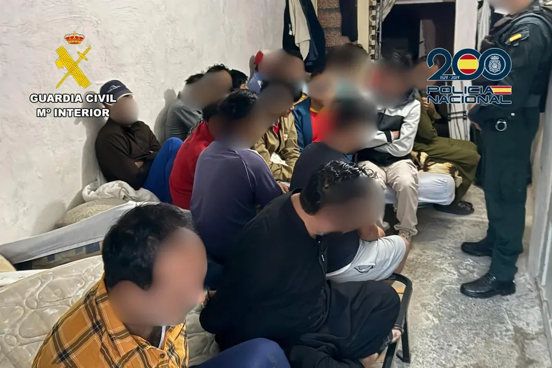 Nueve detenidos y 45 v&iacute;ctimas liberadas en una operaci&oacute;n contra la explotaci&oacute;n laboral. - GUARDIA CIVIL/POLIC&Iacute;A NACIONAL