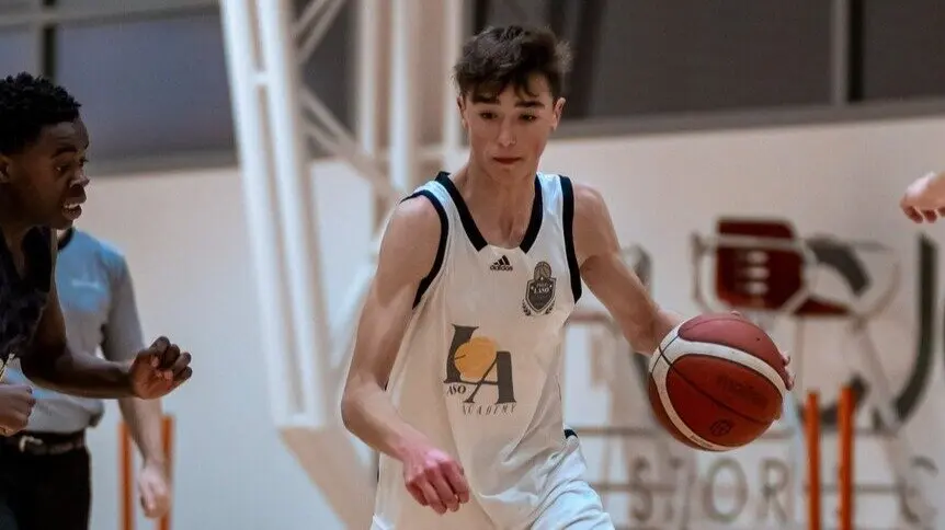 Matija Lukic con la Pablo Laso Academy