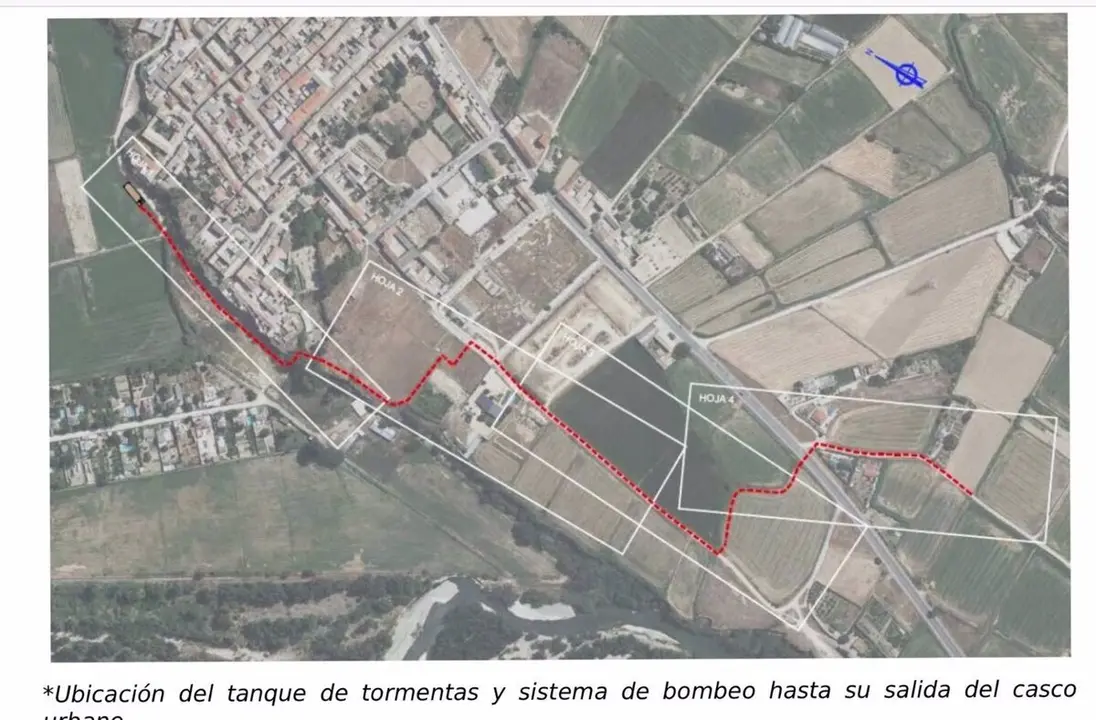 Ubicaci&oacute;n del futuro tanque de tormentas en Pe&ntilde;aflor - AYUNTAMIENTO DE ZARAGOZA