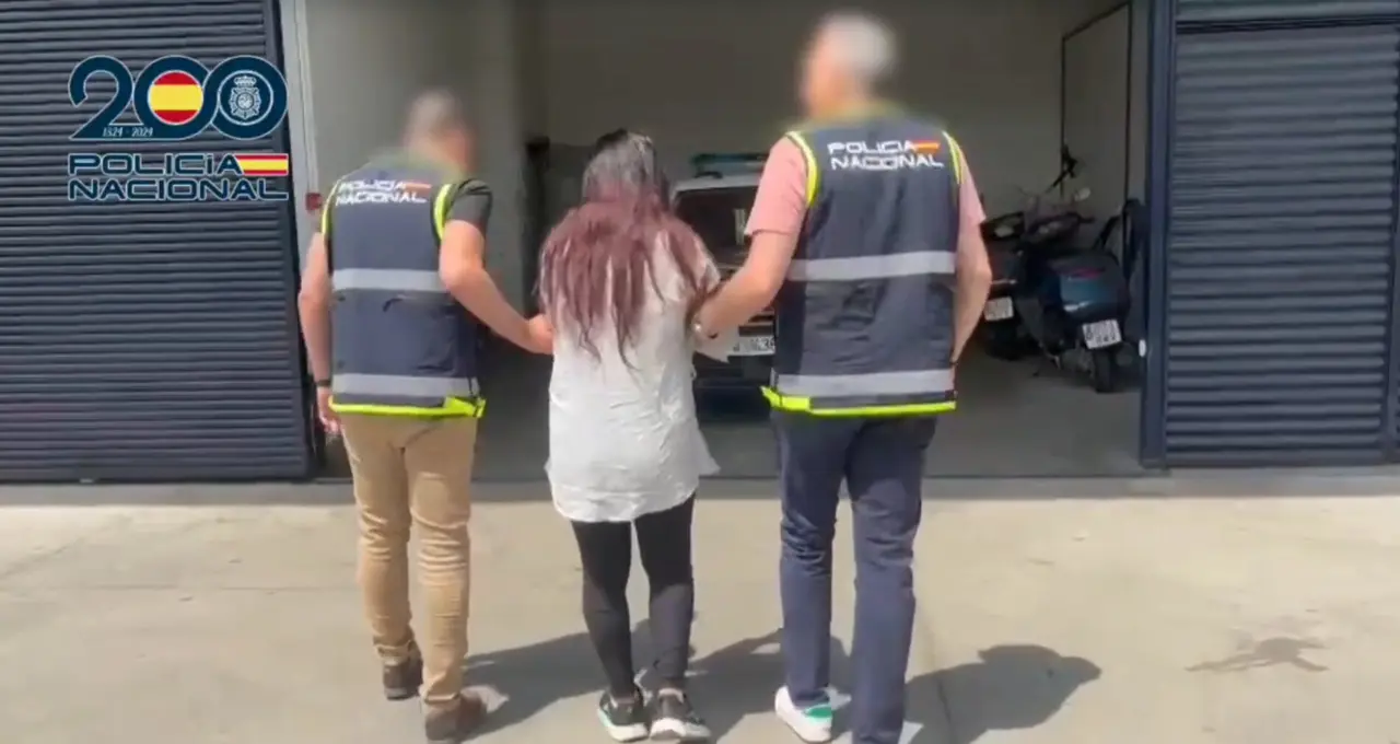 Detenci&oacute;n de la presunta autora del delito. / POLIC&Iacute;A NACIONAL