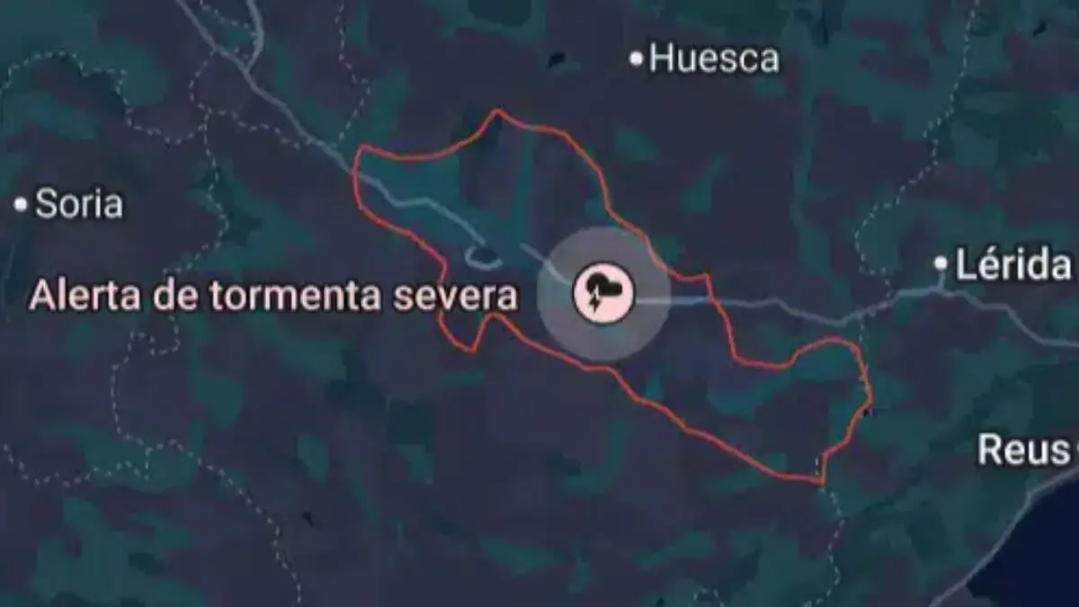 Alerta de tormenta severa en Zaragoza posible granizo grande y rachas de viento fuertes