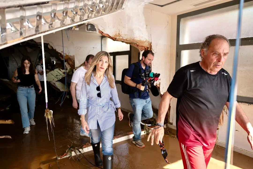 La vicepresidenta del Gobierno de Arag&oacute;n, Mar Vaquero, visita los municipios afectados ./ Fabi&aacute;n Sim&oacute;n
