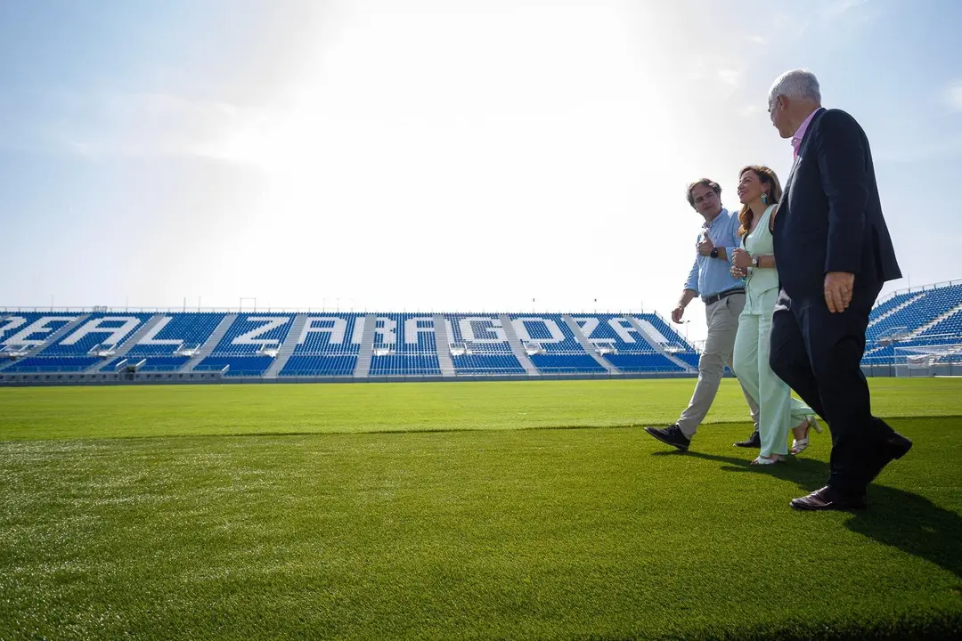 Estadio Modular en el que jugar&aacute; el Real Zaragoza / Ayuntamiento de Zaragoza