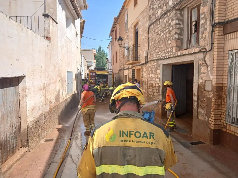 Operativo de Sarga limpiando en Letux