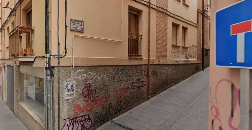 Calle Comadre en Teruel, lugar donde se produjo la intervenci&oacute;n policial y recuperaci&oacute;n del 'm&oacute;vil' robado/H.A.
